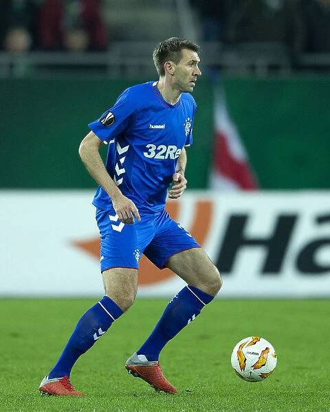 Gareth McAuley: Rangers Defender in Europa League Battle against Rapid Vienna at Allianz Stadion