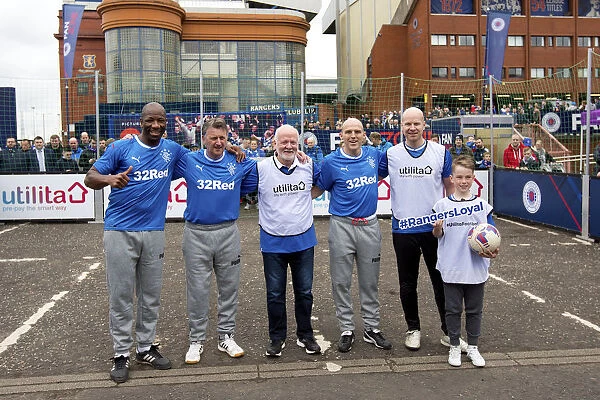 Gathering of Champions: Alex Rae, Bobby Russell, and Marvin Andrews Reunite at Ibrox (2003 Scottish Cup Winning Team)