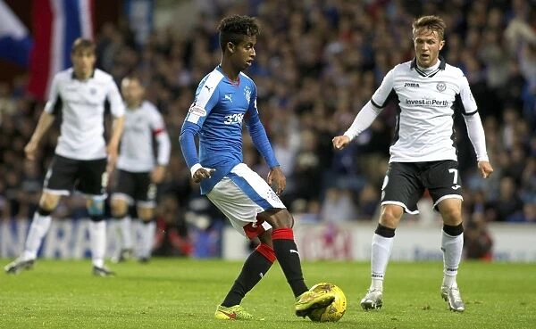 Gedion Zelalem at Ibrox Stadium: Rangers vs St Johnstone in the Scottish League Cup (2003 Champions)