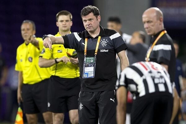 Graeme Murty Directs Rangers Against Clube Atletico Mineiro at the Florida Cup