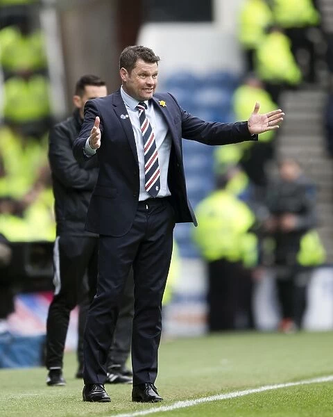 Graeme Murty Reacts: Rangers Manager Celebrates Scottish Cup Victory at Ibrox Stadium (2003)
