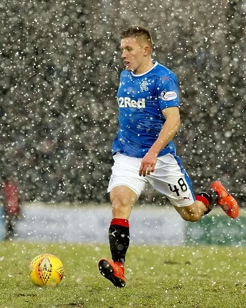 Greg Docherty in Action: Rangers vs Ayr United, Scottish Cup Fifth Round, Somerset Park