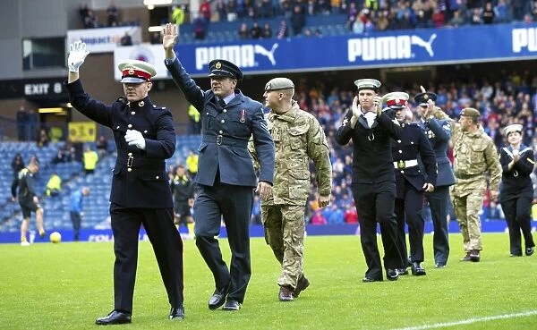 Half Time Tribute: Saluting the Heroes - Rangers Football Club Honors Armed Forces