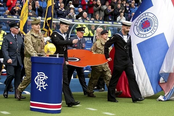 Honoring Heroes: Poppy Tribute at Ibrox Stadium - Scottish Cup Champions (2003)