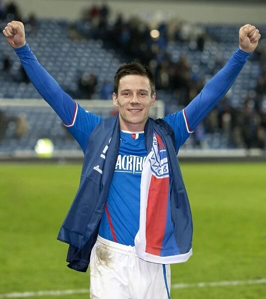 Ian Black's Thrilling Goal: Rangers Clinch Scottish League One Title at Ibrox Stadium