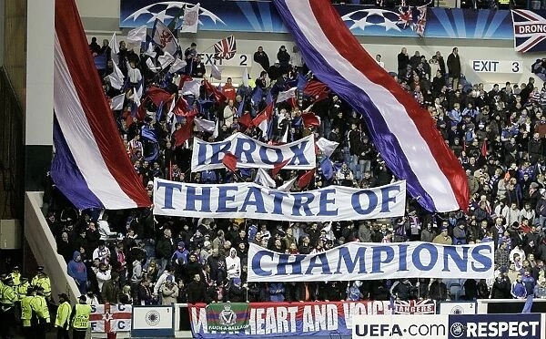 Ibrox United: Passionate Rangers Fans Roar Amidst UEFA Champions League Deficit (1-0 vs Manchester United)