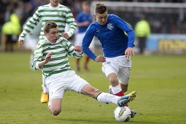 Intense Battle: Rangers Daniel Stoney vs. Celtic in the Glasgow Cup Final (2013)