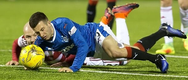 Intense Rivalry: Holt vs. Gillespie Clash in Rangers vs. Hamilton Accies Football Match
