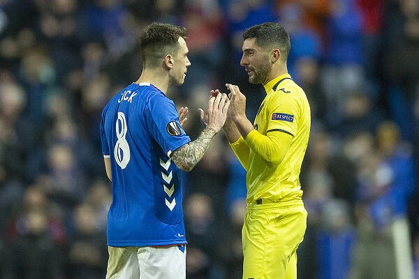 Intense Rivalry: Ryan Jack and Alvaro Clash Amidst 0-0 Stalemate in Rangers vs Villarreal Europa League Clash