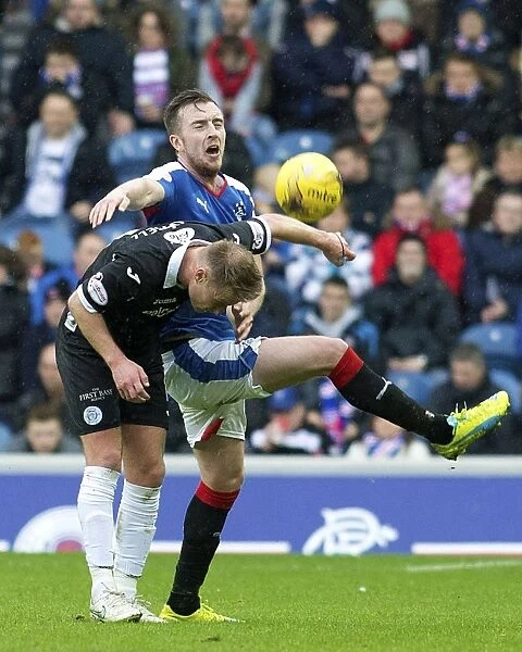 Intense Rivalry: Wilson vs. Russell at Ibrox Stadium - Rangers vs. Queen of the South (Scottish Cup Championship Match, 2003)