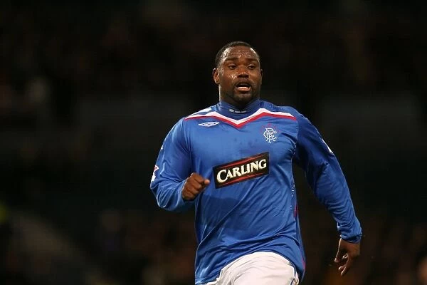 Jean-Claude Darcheville Scores the Second Goal for Rangers in the CIS Insurance Cup Semi-Final against Hearts (2-0) at Hampden Park