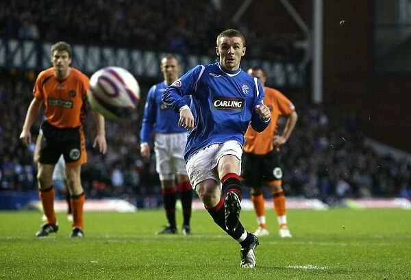 John Fleck Scores Penalty: Rangers Lead 2-0 Against Dundee United (Clydesdale Bank Premier League, Ibrox Stadium)