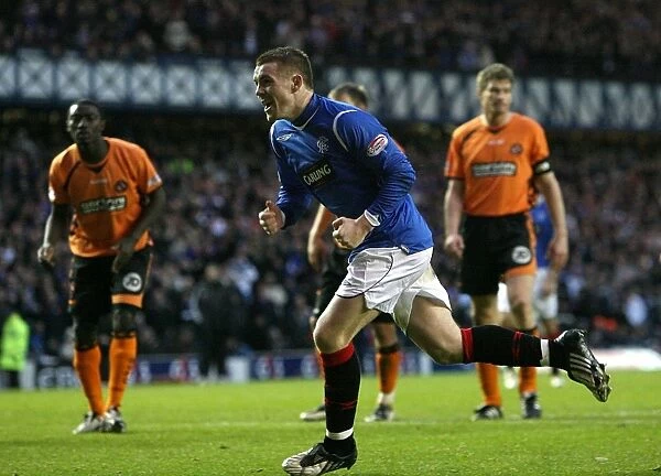John Fleck Scores the Penalty: Rangers Lead 2-0 vs Dundee United (Clydesdale Bank Premier League, Ibrox)