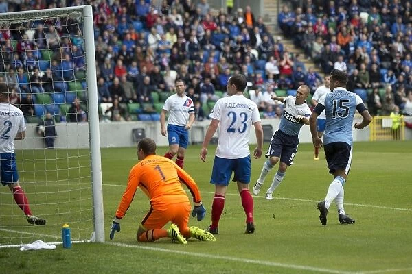 Kenny Miller Scores First Goal in Jamie Mulgrew Testimonial: Rangers vs. Linfield at Windsor Park (2003 Scottish Cup Win)