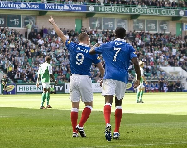 Kenny Miller's Double Strike: Rangers Triumphant 3-0 Victory Over Hibernian in the Scottish Premier League