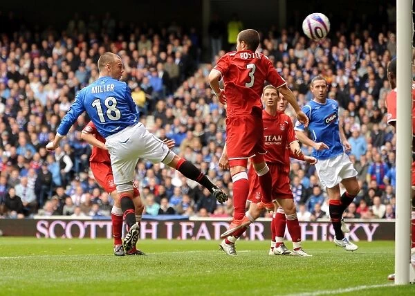 Kenny Miller's Stunning Goal: Rangers Lead 2-1 Against Aberdeen in the Clydesdale Premier League at Ibrox