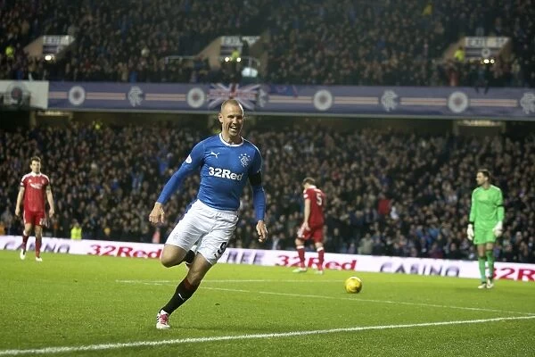 Kenny Miller's Thrilling Goal Celebration: Rangers vs Aberdeen - Ladbrokes Premiership, Ibrox Stadium