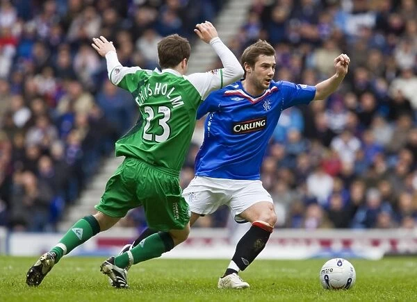Kevin Thomson Scores the Thrilling Winner for Rangers against Hibernian in Clydesdale Bank Premier League at Ibrox (2-1)