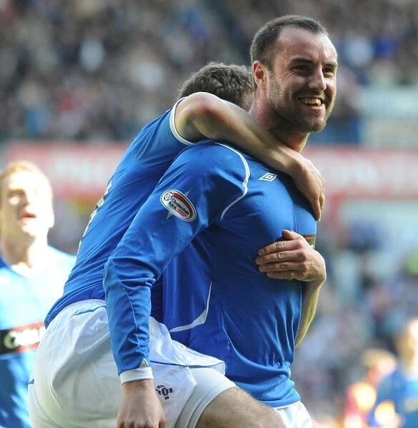 Kris Boyd's Double: Rangers Star Celebrates Second Goal Against Motherwell (3-1) at Ibrox