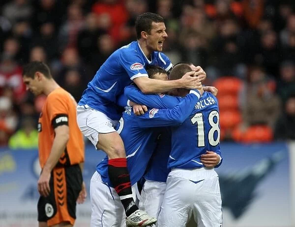 Kris Boyd's Double Strike and Thrilling Celebration: Dundee United 2-2 Rangers, Clydesdale Bank Premier League