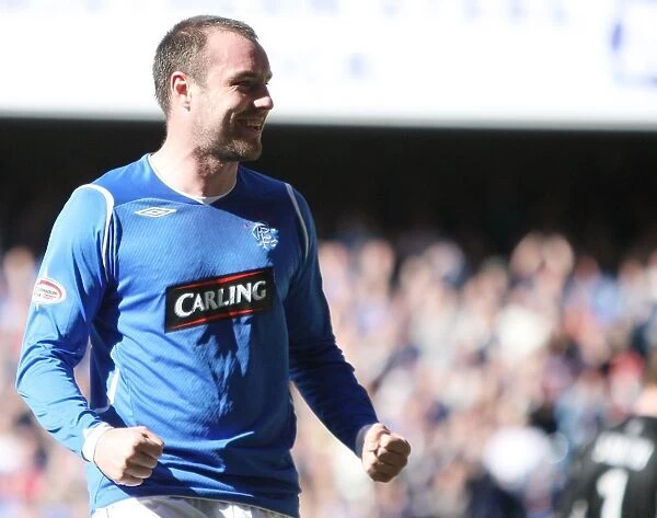 Kris Boyd's Euphoric Penalty Celebration: Rangers 3-1 Victory Over Motherwell at Ibrox