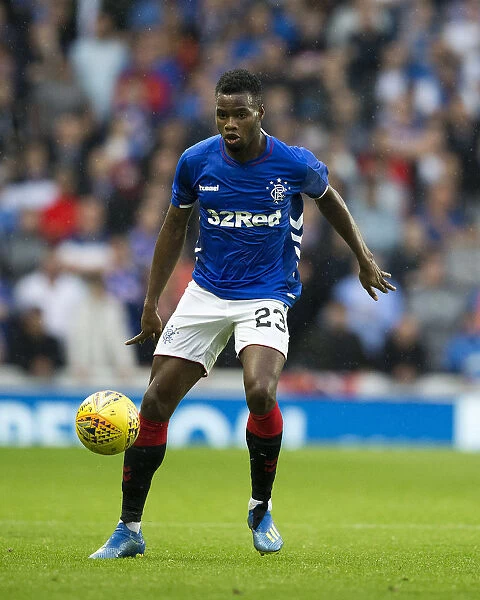 Lassana Coulibaly in Action for Rangers at Ibrox Stadium: Europa League Clash against NK Osijek