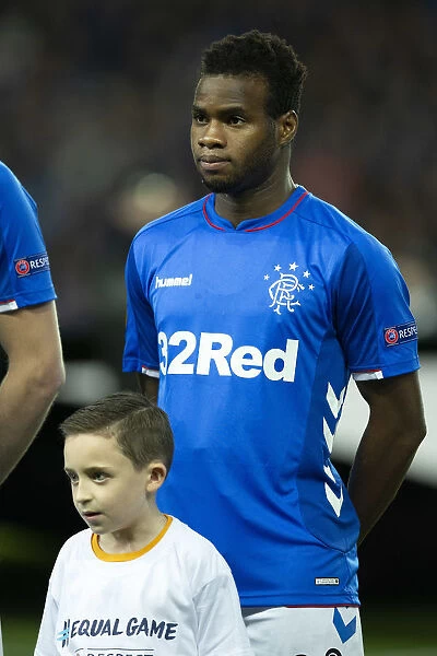 Lassana Coulibaly in Action: Rangers vs Spartak Moscow at Europa League's Ibrox Stadium