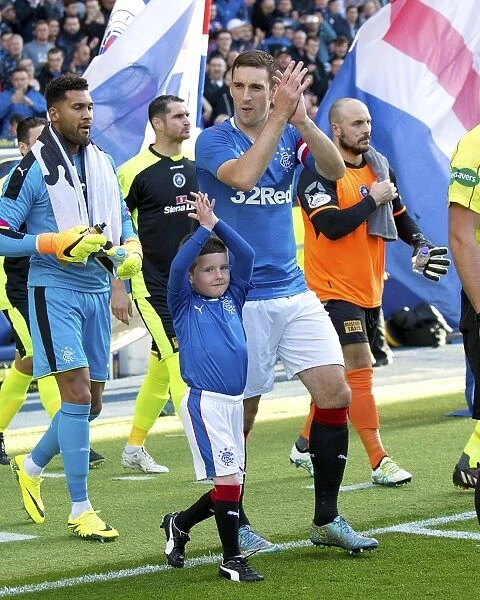 Lee Wallace and Rangers Mascots Celebrate Betfred Cup Triumph at Ibrox Stadium