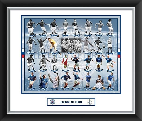 Legends of Ibrox Framed Mounted Photographic Print