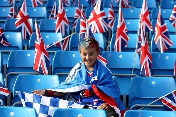 Lone Rangers Fan in Silence: UEFA Cup Final 2008 - Rangers vs. FC Zenit Saint Petersburg at City of Manchester Stadium
