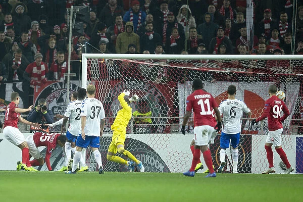 Lorenzo Melgarejo Scores First for Rangers in Europa League Clash against Spartak Moscow at Otkritie Arena