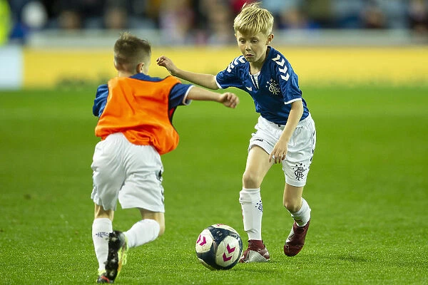 Magical Half-Time Entertainment: Rangers U10 Delight Fans at Ibrox Stadium (Scottish Cup Winners 2003)