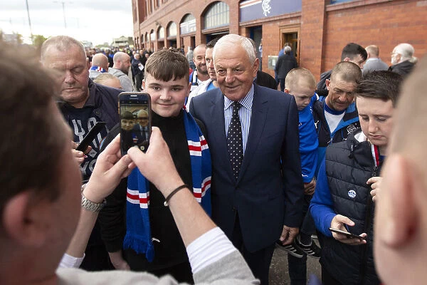 Former Manager Walter Smith Celebrates Scottish Cup Triumph with Fans at Rangers vs Aberdeen (2003)