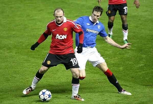 Manchester United's Edge: Rooney vs Broadfoot in Rangers vs Manchester United (1-0) - UEFA Champions League - Group C