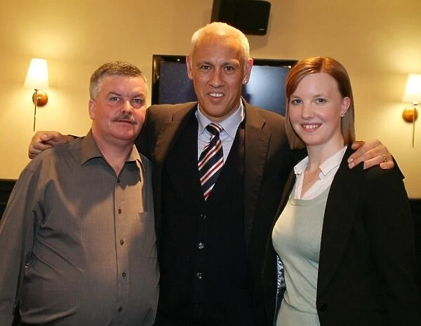 Mark Hateley Engages with Rangers Fans at Charity Race Night 2008, Ibrox