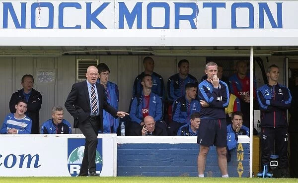 Mark Warburton and David Weir Lead Rangers at Cappielow Park during Championship Clash