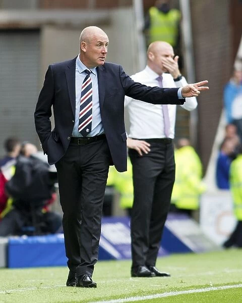 Mark Warburton at Ibrox Stadium: A Friendly Encounter with Burnley - Scottish Cup Champions 2003