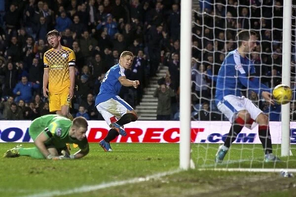 Martyn Waghorn Scores the Championship Goal for Rangers at Ibrox Stadium