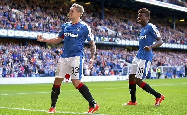 Martyn Waghorn Scores Inaugural Penalty: Rangers Championship Victory at Ibrox Against Raith Rovers