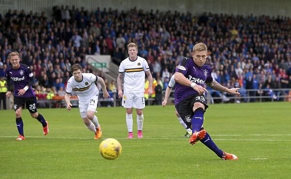 Martyn Waghorn Scores Penalty for Rangers in Championship Match against Dumbarton