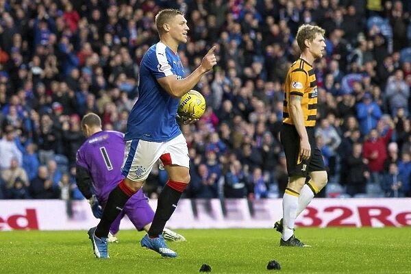 Martyn Waghorn's Double Strike: A Triumphant Moment at Ibrox Stadium during Rangers vs Alloa Athletic
