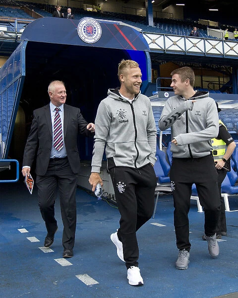 Mason, Arfield, and Rossiter: Leading Rangers Out at Ibrox Stadium - Europa League Qualifier vs FC Shkupi