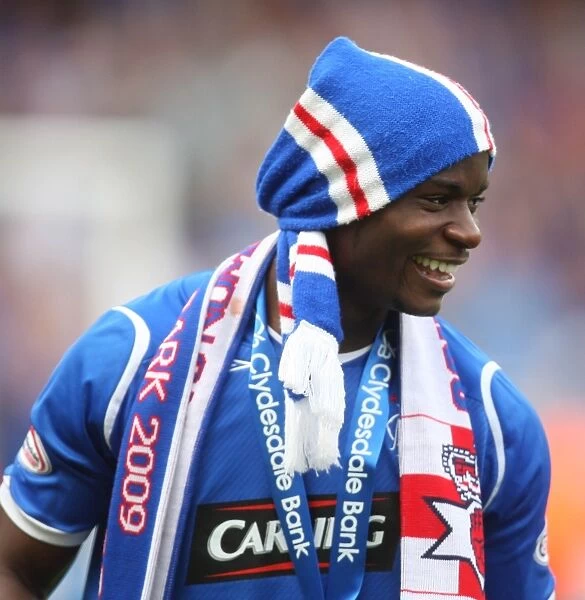 Maurice Edu's Euphoric Moment: Rangers Clinch Championship Title at Tannadice Against Dundee United (2008-09)