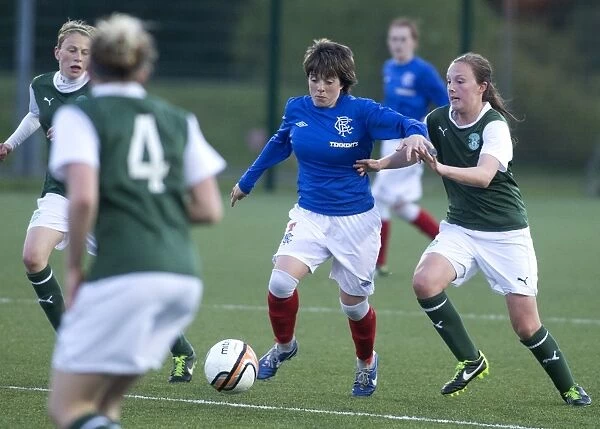 Megan Sneddon's Thrilling Performance: Rangers Ladies vs. Hibernian Ladies in Scottish Women's Premier League Soccer Match