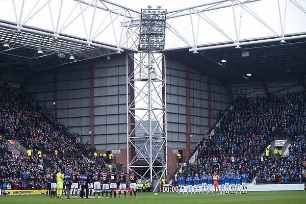 Minutes Applause: Rangers and Hearts Players Honor Scottish Cup Winning Past at Tynecastle Stadium