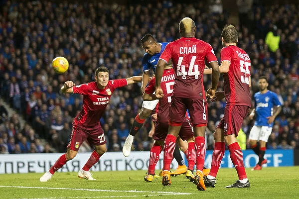 Morelos Assists Goldson: Thrilling Europa League Goal at Ibrox Stadium