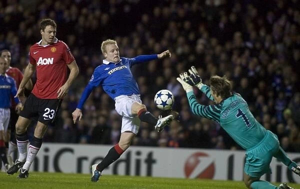 Naismith's Dramatic Shot Saved by Van der Sar: Rangers vs Manchester United (1-0) - UEFA Champions League: Group C