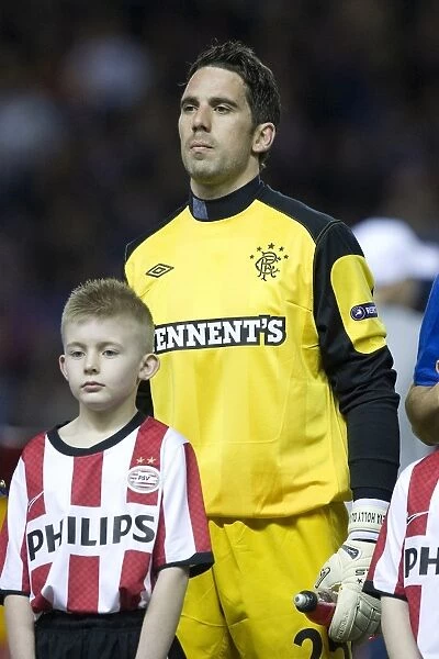 Neil Alexander Conceding the Heartbreaking Goal: Rangers 0-1 PSV Eindhoven in UEFA Europe League Round of 16 at Ibrox Stadium