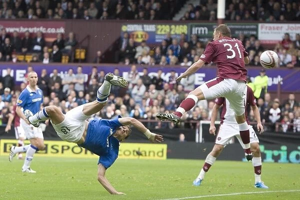 Nikica Jelavic's Spectacular Overhead Kick: Heart of Midlothian 1-2 Rangers (Scottish Premier League)