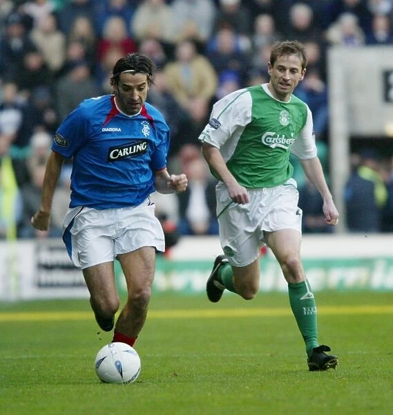 Nuno Capucho and Gary Smith: Leading Rangers to Victory over Hibs - 30 / 11 / 03, SPL